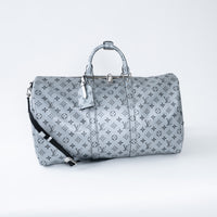 Louis Vuitton Monogram Shadow Metallic Bandouliere Keepall Size 50