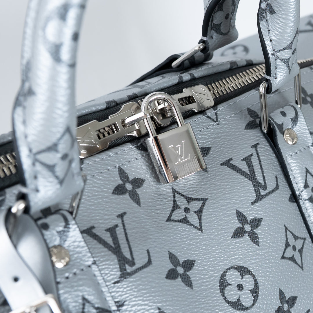 Louis Vuitton Monogram Shadow Metallic Bandouliere Keepall Size 50