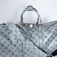 Louis Vuitton Monogram Shadow Metallic Bandouliere Keepall Size 50