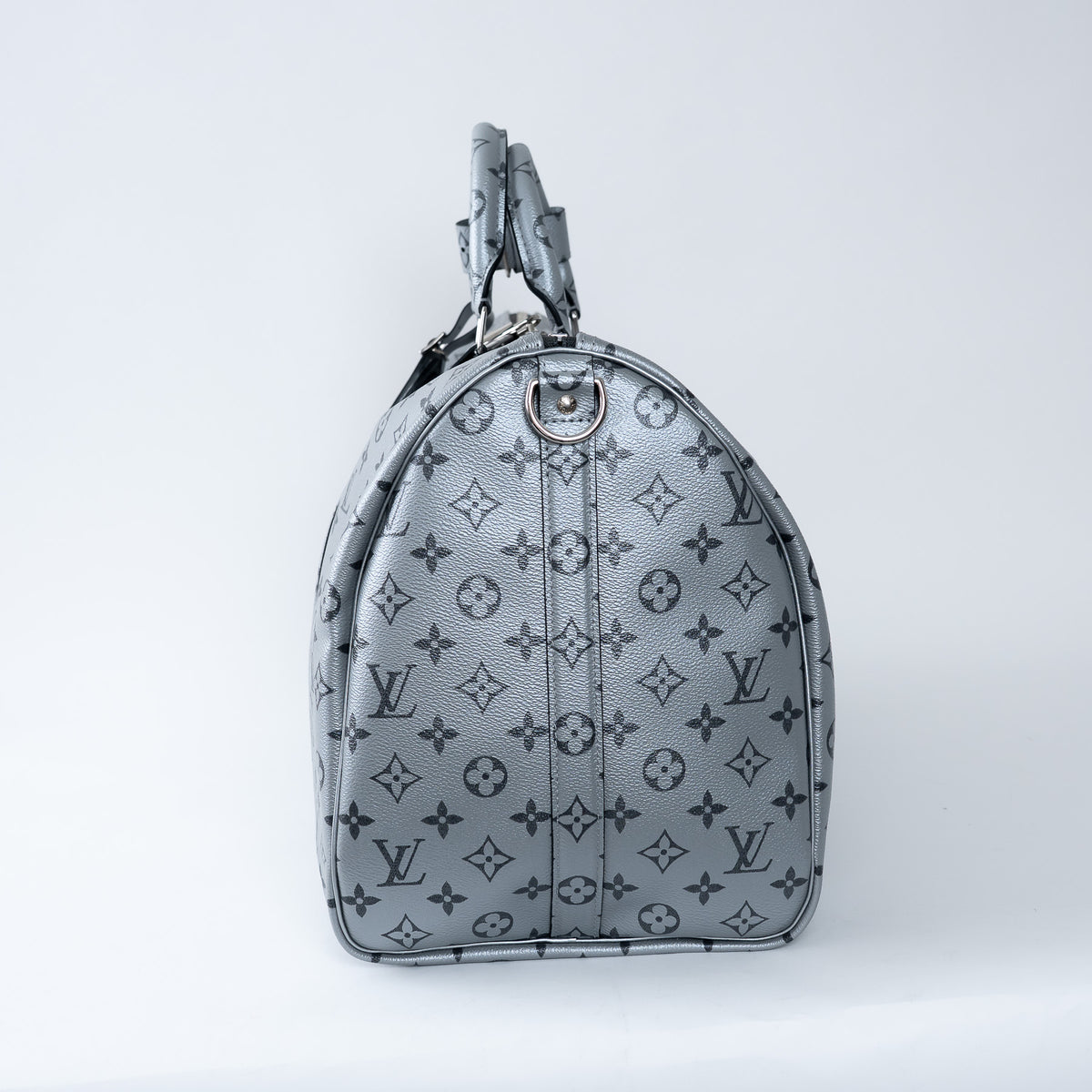 Louis Vuitton Monogram Shadow Metallic Bandouliere Keepall Size 50