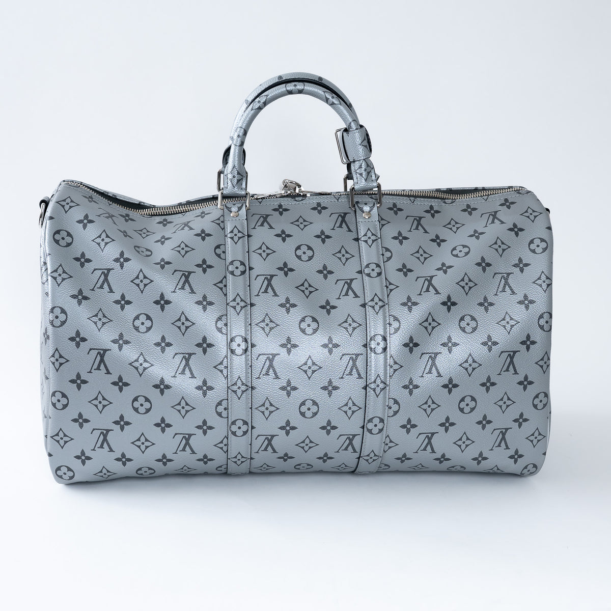 Louis Vuitton Monogram Shadow Metallic Bandouliere Keepall Size 50