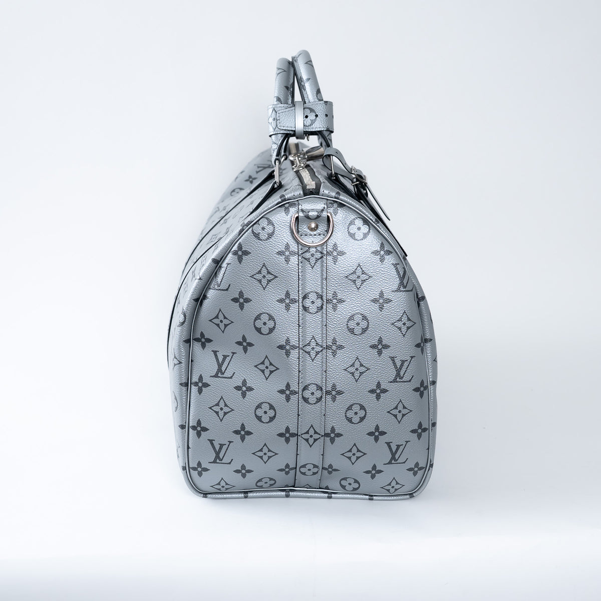 Louis Vuitton Monogram Shadow Metallic Bandouliere Keepall Size 50
