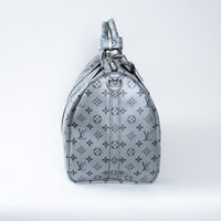 Louis Vuitton Monogram Shadow Metallic Bandouliere Keepall Size 50