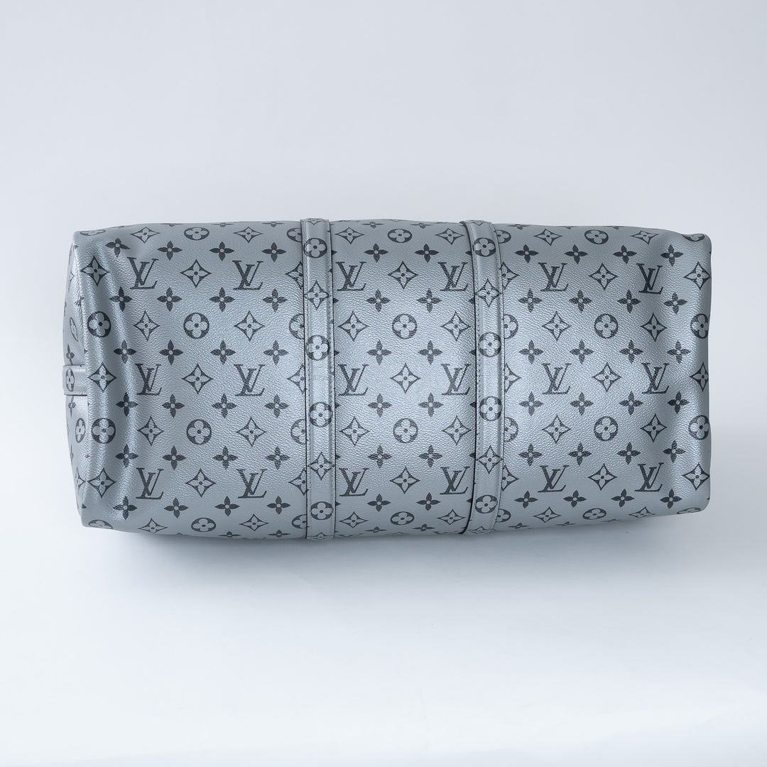 Louis Vuitton Monogram Shadow Metallic Bandouliere Keepall Size 50