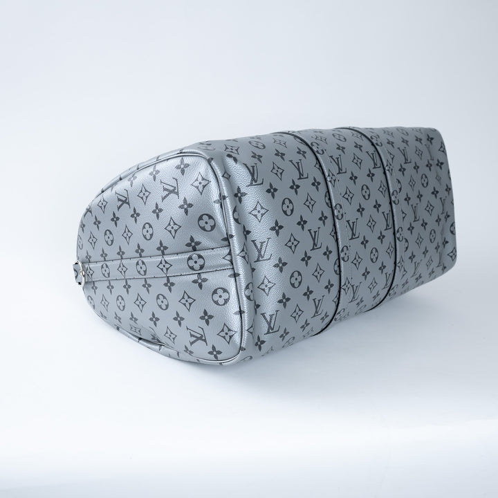 Louis Vuitton Monogram Shadow Metallic Bandouliere Keepall Size 50