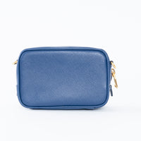 Prada Blue Saffiano Leather Crossbody Bag