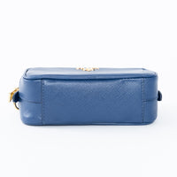 Prada Blue Saffiano Leather Crossbody Bag