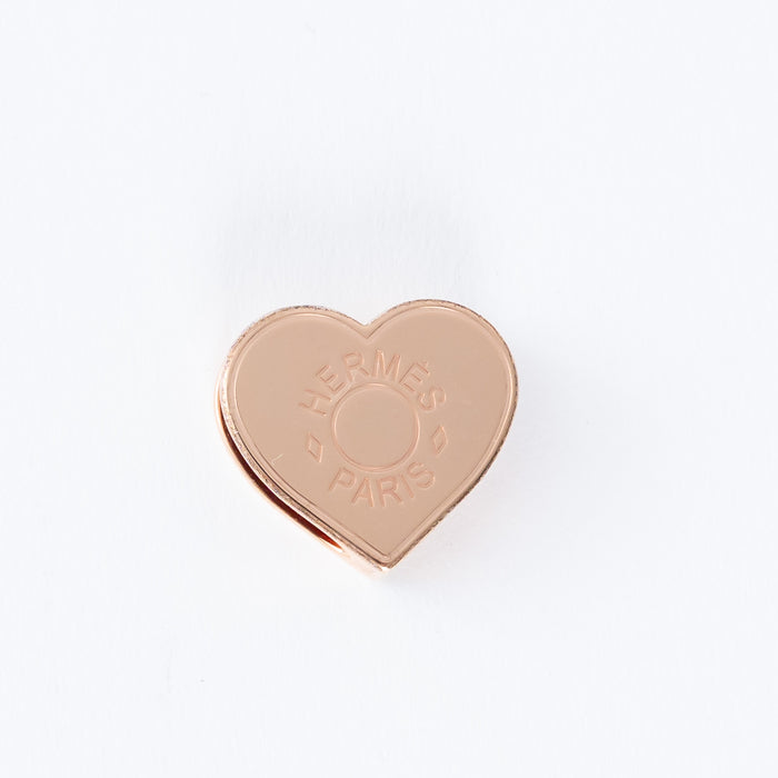 Hermes Mini Coeur Twilly Ring in Rose Gold-tone