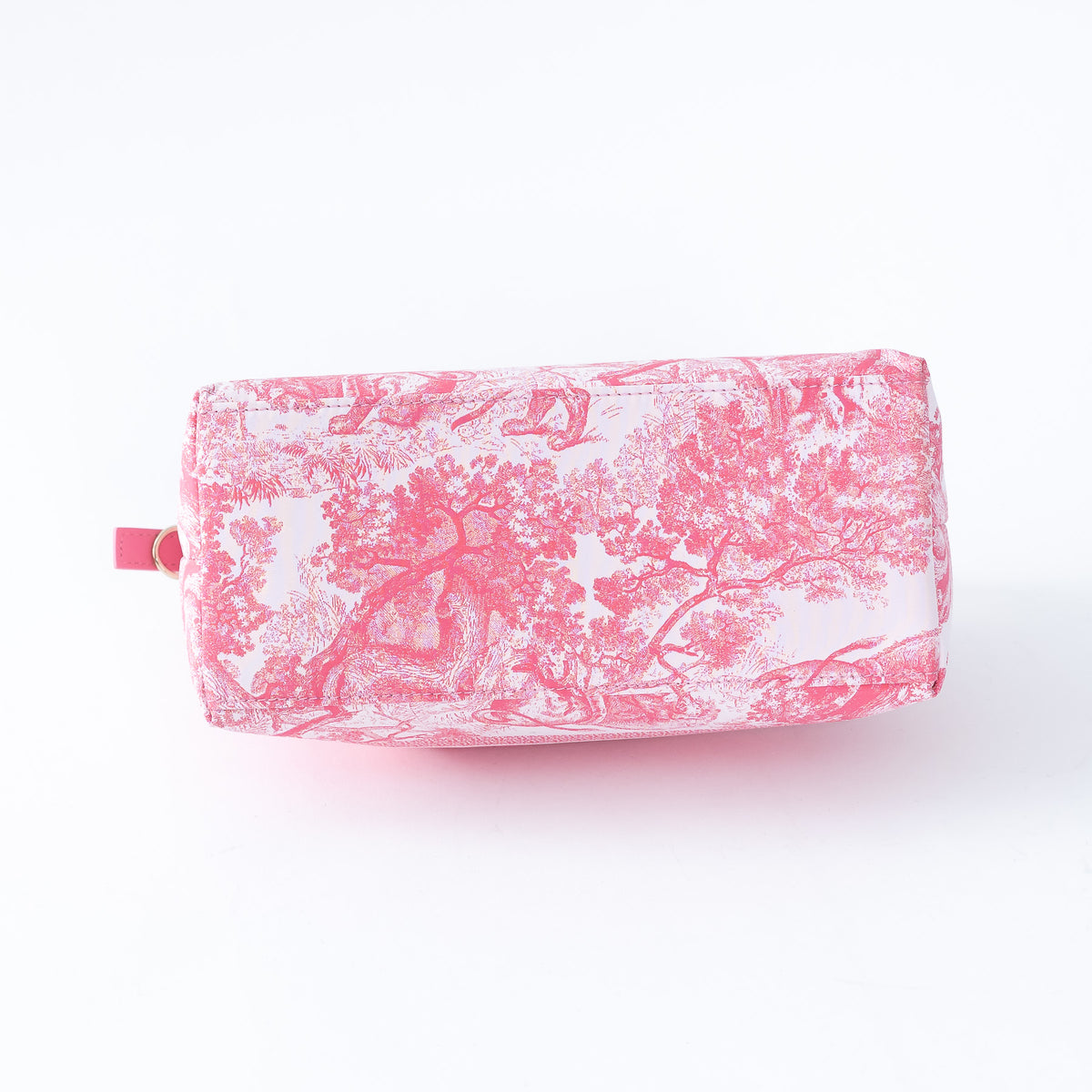 Dior White and Pink Technical Fabric Travel Nomad Pouch