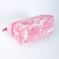 Dior White and Pink Technical Fabric Travel Nomad Pouch