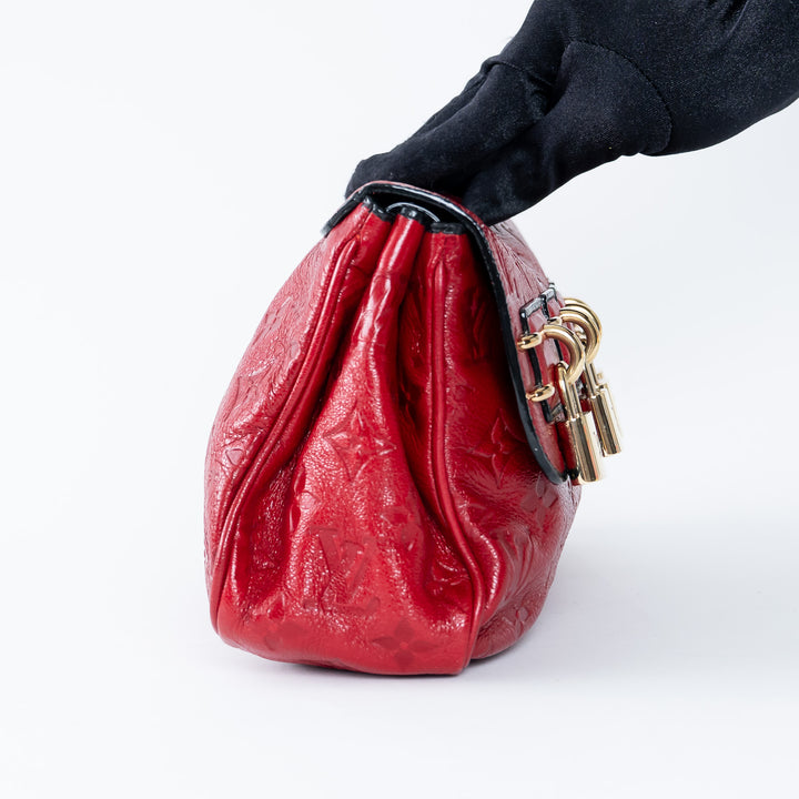 LV red Empreinte Monogram "My Deer Enigme" Clutch