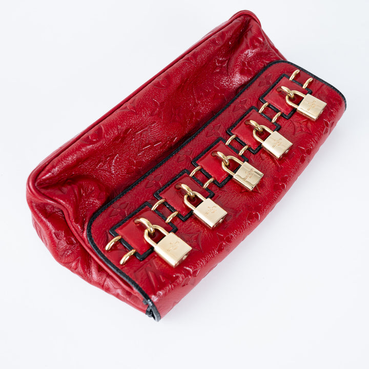 LV red Empreinte Monogram "My Deer Enigme" Clutch