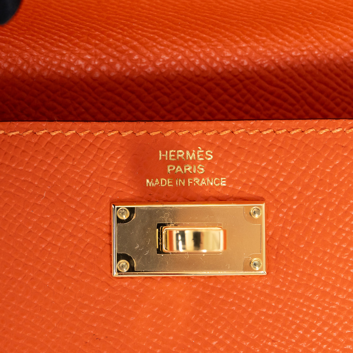 Hermes Orange Kelly Pocket Compact Wallet