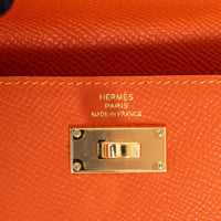 Hermes Orange Kelly Pocket Compact Wallet