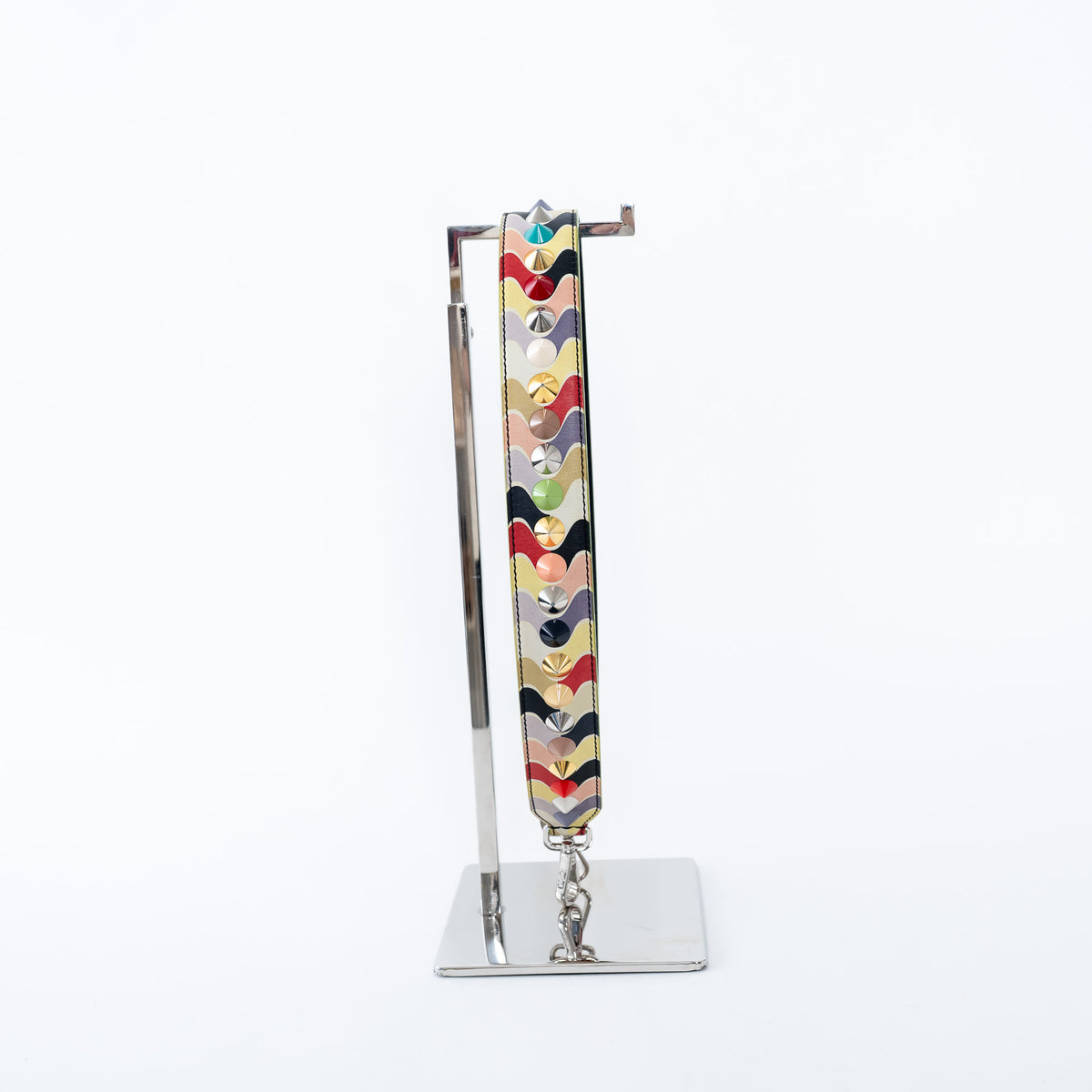 Fendi Multicolour Leather Studded Strap