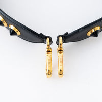 Fendi Black and Gold Studded Strap