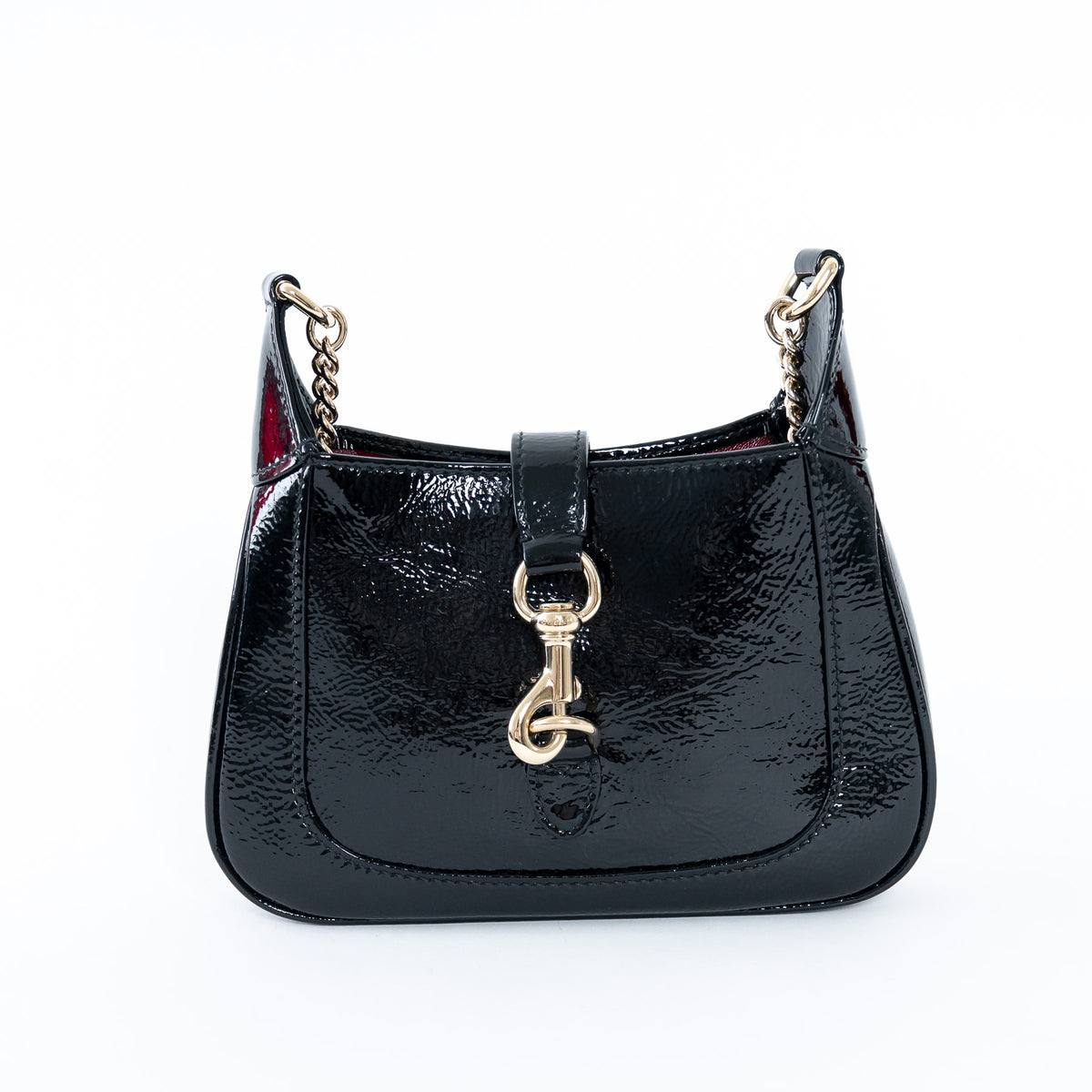 Gucci Mini Patent Leather Jackie Crossbody Bag