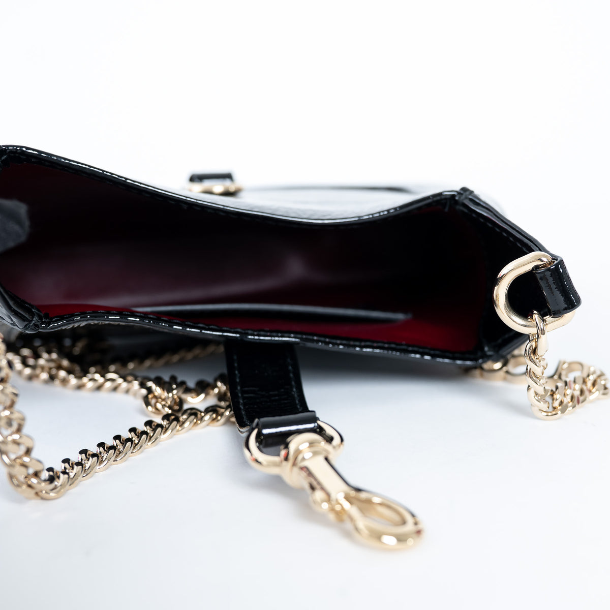 Gucci Mini Patent Leather Jackie Crossbody Bag