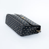 Valentino Quilted Rockstud Splice Leather Chain Bag