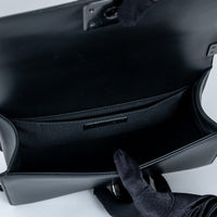 Pre-Loved Chanel™ Calfskin Leather Iridescent Green & Purple Colour Chevron Boy Bag