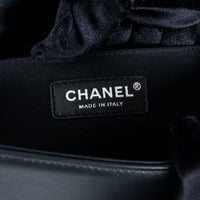 Pre-Loved Chanel™ Calfskin Leather Iridescent Green & Purple Colour Chevron Boy Bag