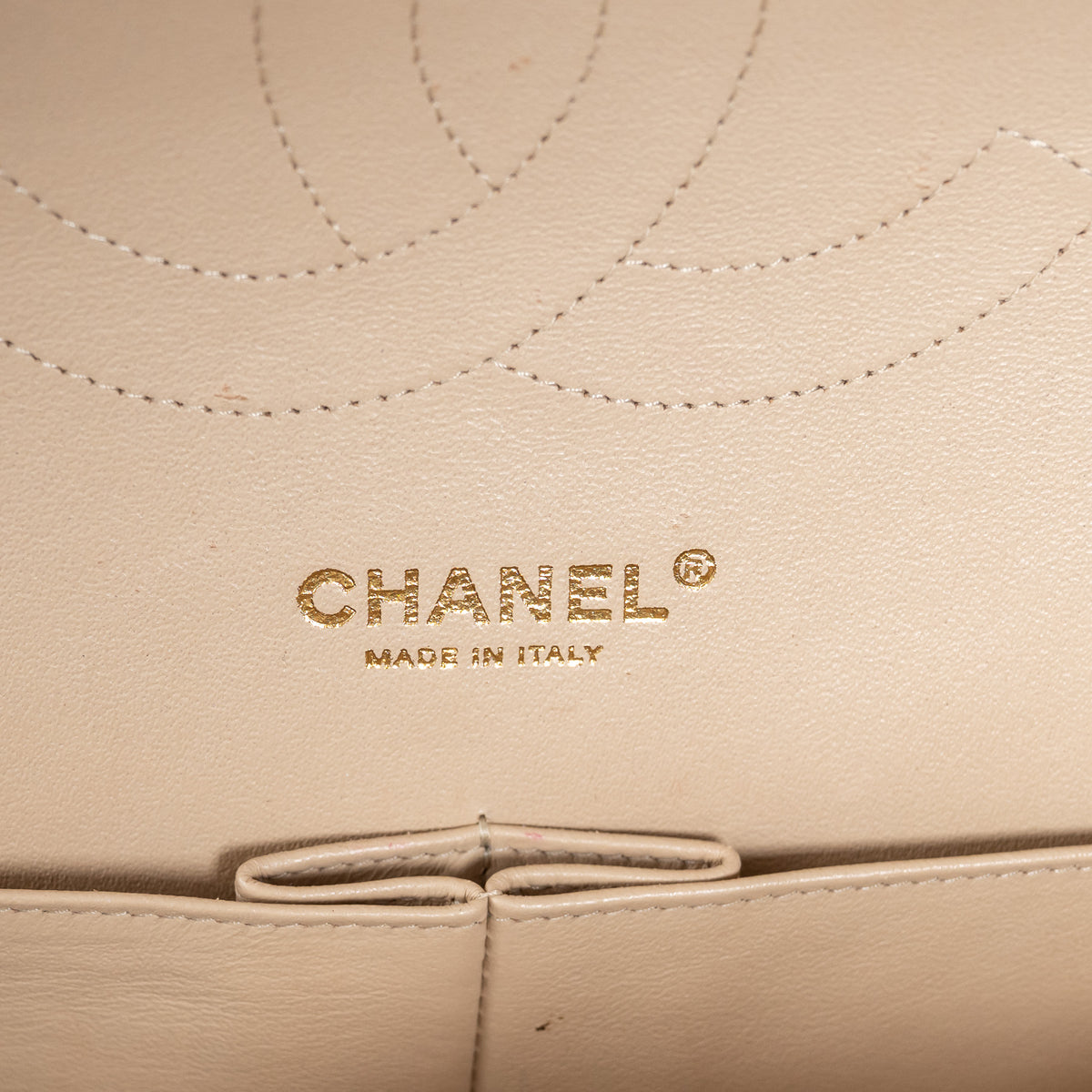 Pre-Loved Chanel™ Beige Pebbled Leather Double Flap Bags Large & Jumbo Size