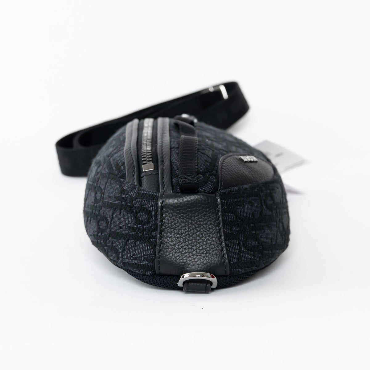 Dior Men's Black Oblique Canvas Scarab Sling Crossbody Bag