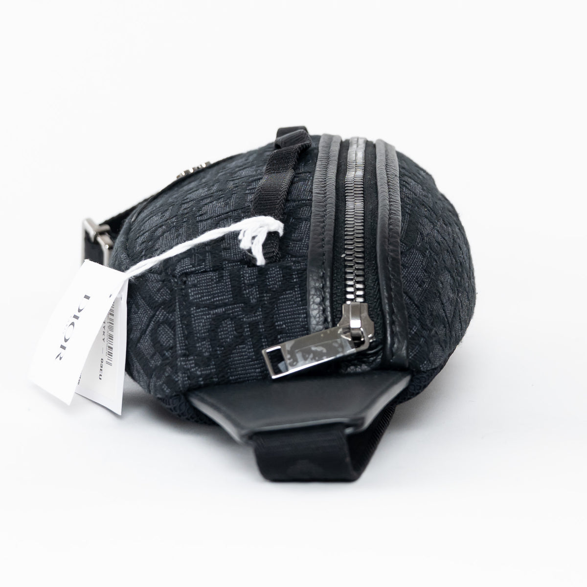 Dior Men's Black Oblique Canvas Scarab Sling Crossbody Bag