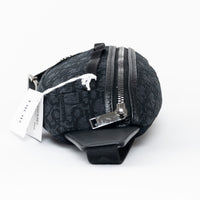 Dior Men's Black Oblique Canvas Scarab Sling Crossbody Bag