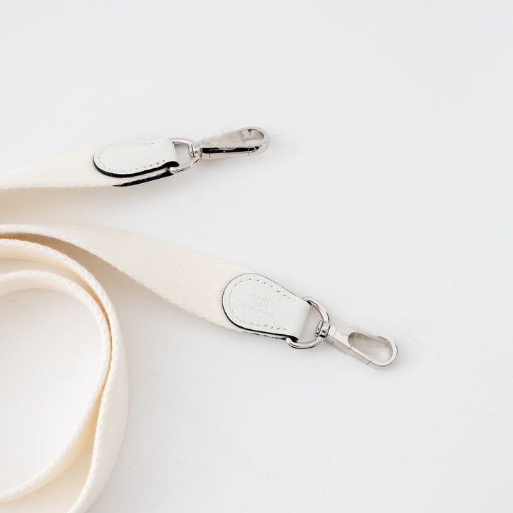 Hermes New White Clemence Leather Mini Evelyne 16