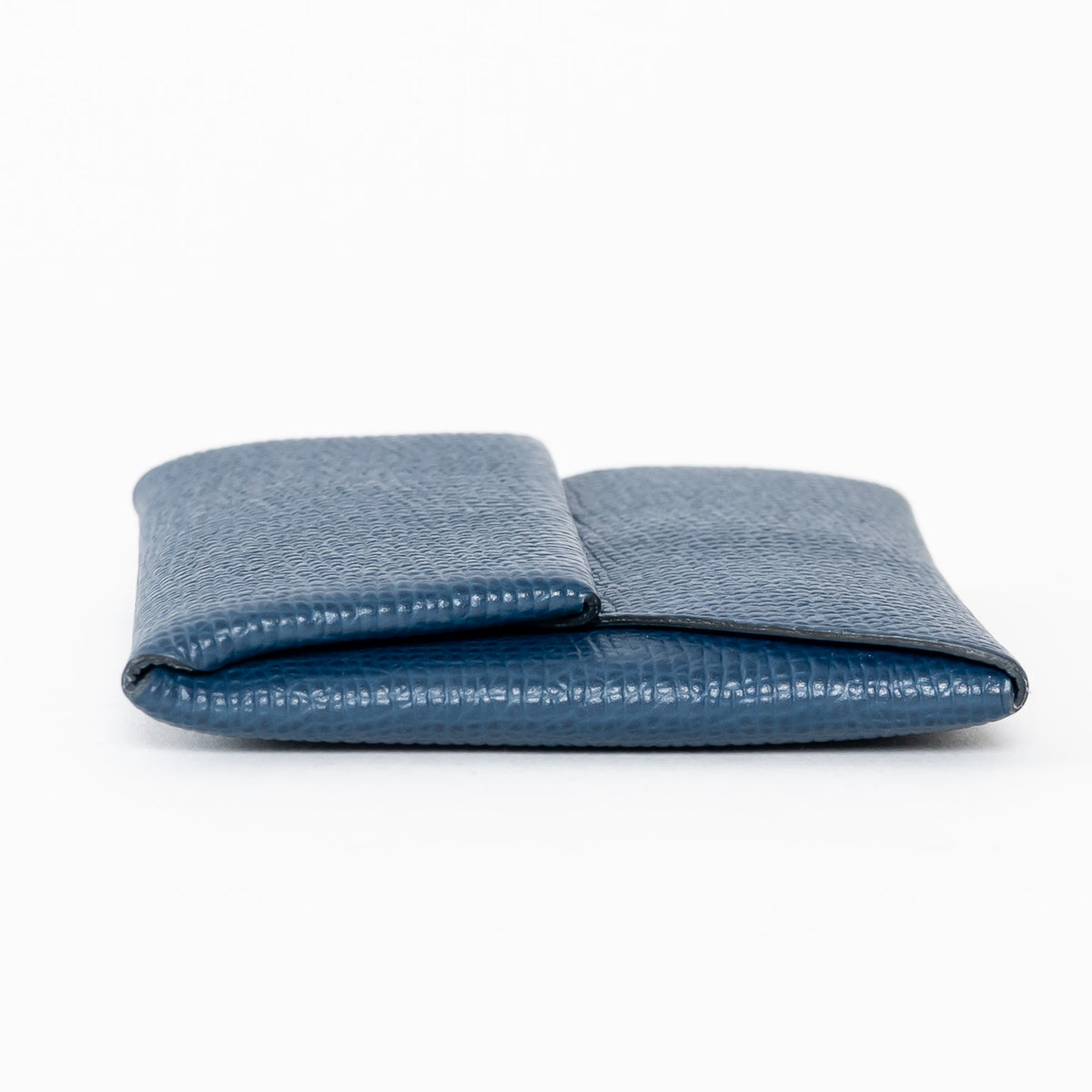 Hermes Navy Blue Epsom Leather Bastia Change Purse