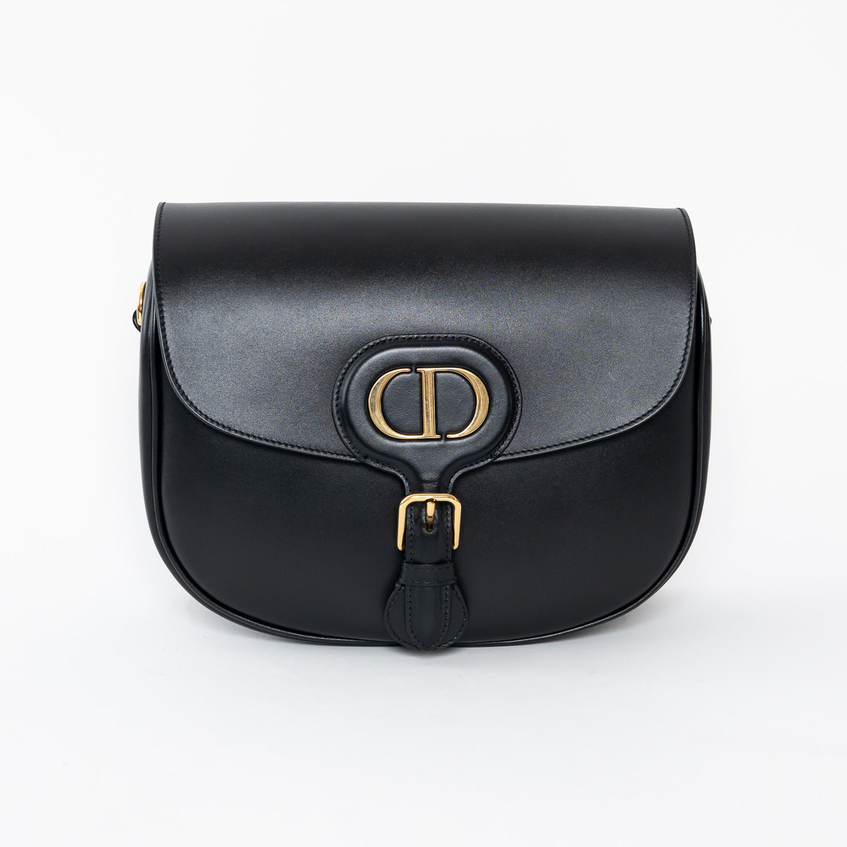 Dior Black Grained Calfskin Medium Dior Bobby Bag