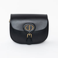 Dior Black Grained Calfskin Medium Dior Bobby Bag