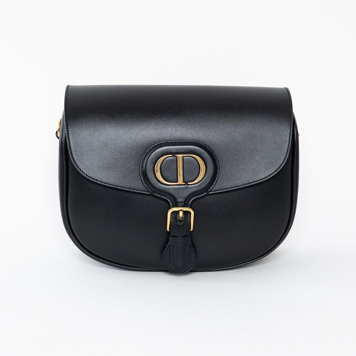 Dior Black Grained Calfskin Medium Dior Bobby Bag