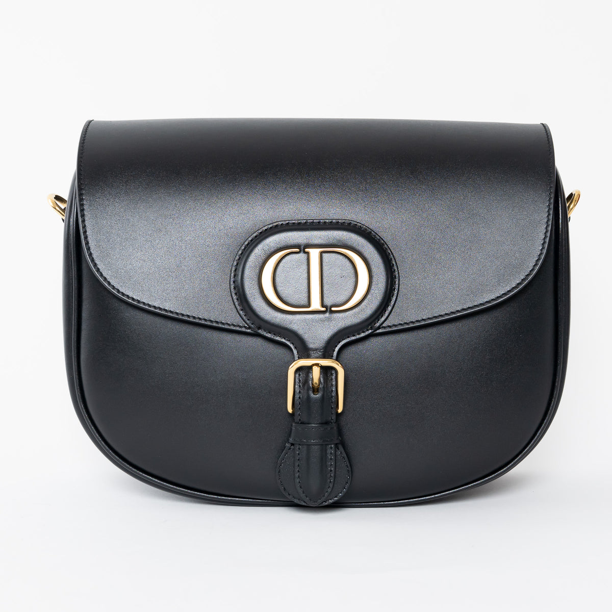Dior Black Grained Calfskin Medium Dior Bobby Bag