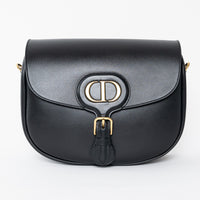 Dior Black Grained Calfskin Medium Dior Bobby Bag