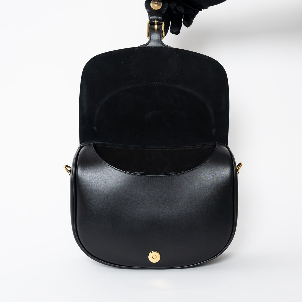 Dior Black Grained Calfskin Medium Dior Bobby Bag