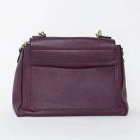 Chloe Deep Purple Calfskin Leather Medium Faye Day Bag