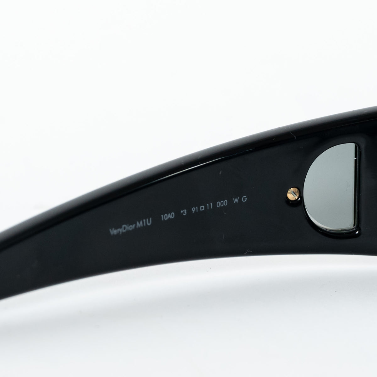 Dior Black Nylon VeryDior M1U Mask Sunglasses