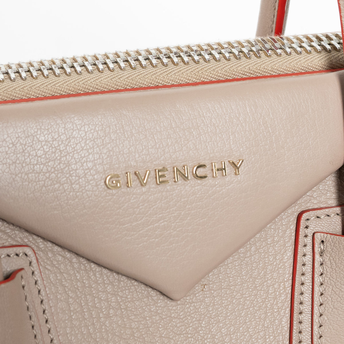 Givenchy Beige Tri-color Goatskin Leather Medium Antigona Handbag
