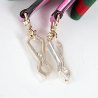 Gucci Pink Patent Leather Bamboo 1947 Mini Top Handle Handbag