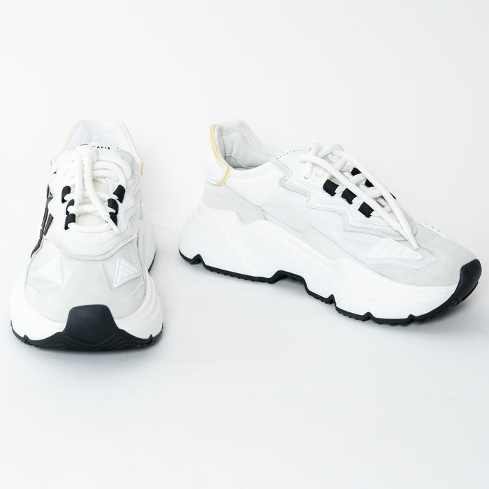 Dolce & Gabbana White Nylon Daymaster Low Top Sneakers Size 37.5