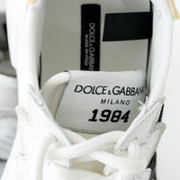 Dolce & Gabbana White Nylon Daymaster Low Top Sneakers Size 37.5
