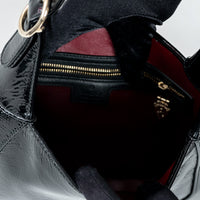 Gucci Black Patent Leather Medium Jackie 1961 Shoulder Bag