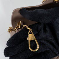 Gucci Mauve Nappa Leather GG Marmont Super Mini Crossbody Bag