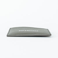 Balenciaga Khaki Green Grained Calfskin Leather Cardholder