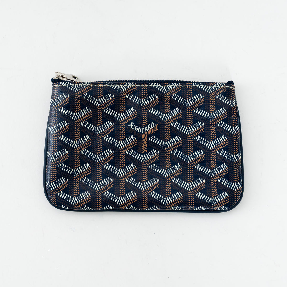 Goyard Black Goyardine Canvas Senat Mini Pouch
