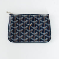 Goyard Black Goyardine Canvas Senat Mini Pouch