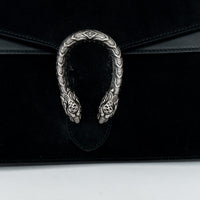 Gucci Black Suede Large Dionysus Flap Bag