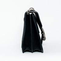 Gucci Black Suede Large Dionysus Flap Bag